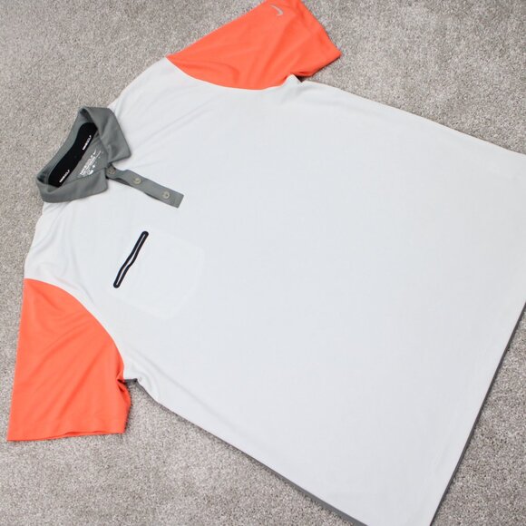 Nike Innovation Color Golf Polo Shirt Mens XL Gray Dri-Fit Tour Performance S/S - Picture 6 of 13